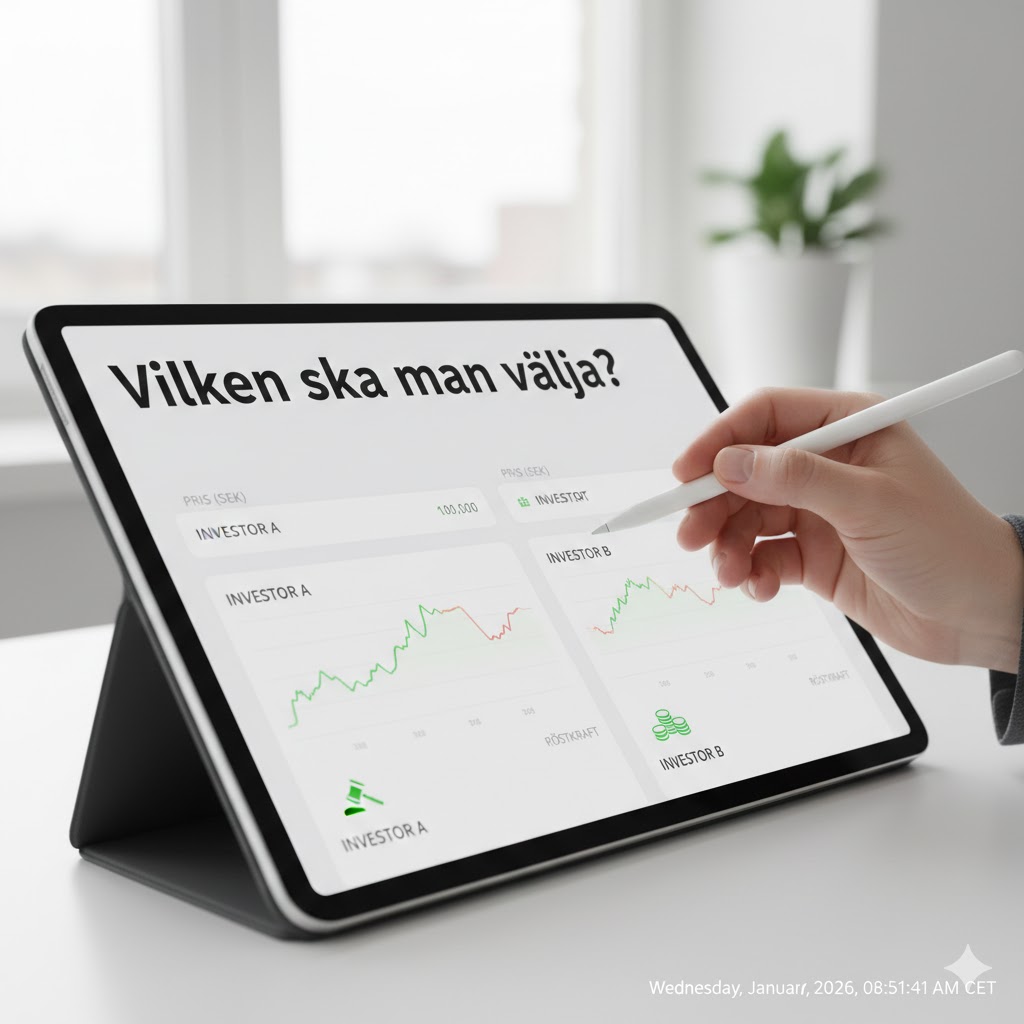 ska man välja a eller b aktie